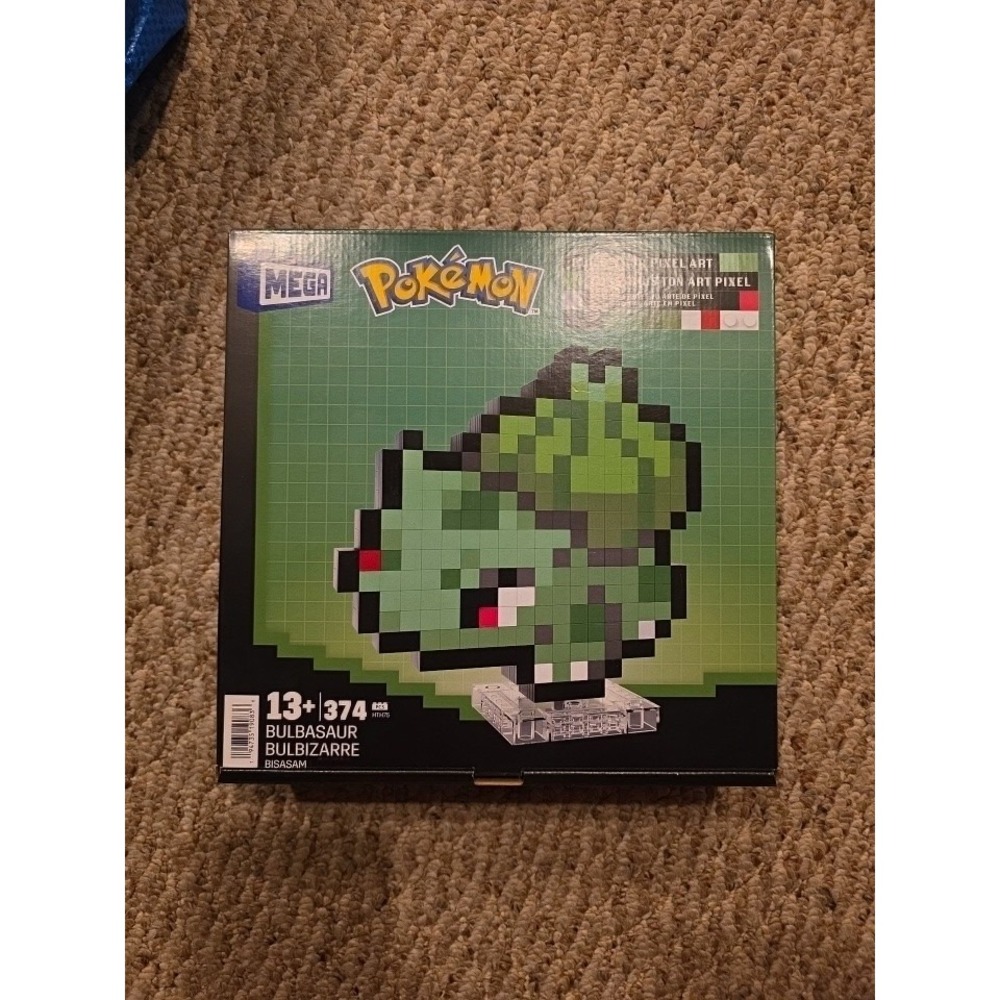 Mega Bloks Pokemon Pixel Art Bulbasaur Great‎ Collectible New In Box